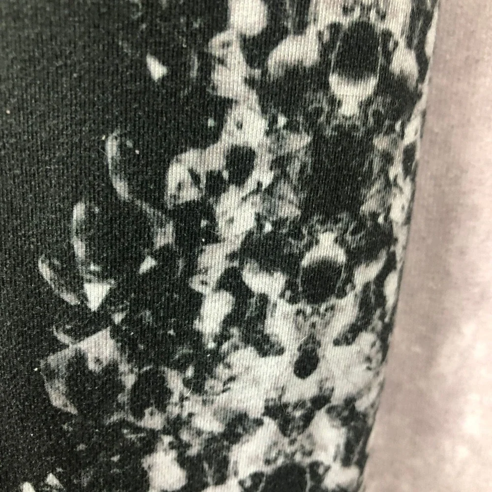 Alo Yoga Leggings Pants Womens XS Gray White Abstract Pattern Full‎ Length